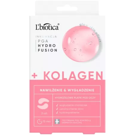 L'BIOTICA hydrożelowe płatki pod oczy z kolagenem x 1 opakowanie pod oczy rzęsy brwi OCEANIC S.A.