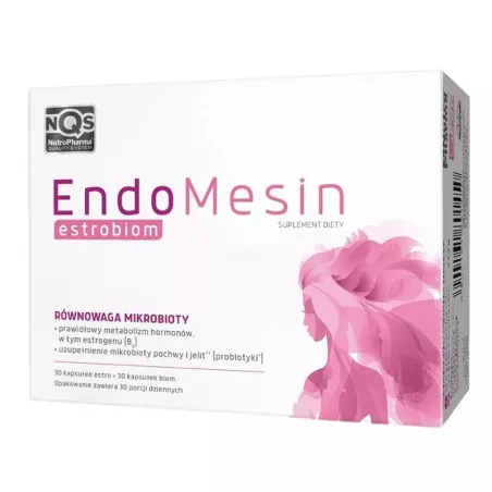 EndoMesin Estrobiom x 30 kapsułek + 30 kapsułek witaminy dla kobiet NUTROPHARMA SP. Z O.O. EndoMesin Estrobiom x 30 kapsułek + 30 kapsułek witaminy dla kobiet NUTROPHARMA SP. Z O.O.