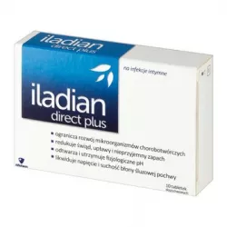 Iladian Direct Plus x 10 tabletek dopochwowych infekcje intymne AFLOFARM FARMACJA POLSKA SP. Z O.O.