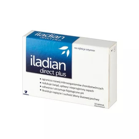 Iladian Direct Plus x 10 kapsułek infekcje intymne AFLOFARM FARMACJA POLSKA SP. Z O.O.