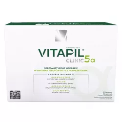Vitapil Clinic 5 Alfa zestaw x 60 kapsułek + 30 saszetek preparaty na łysienie i wypadanie włosów NUTROPHARMA SP. Z O.O.