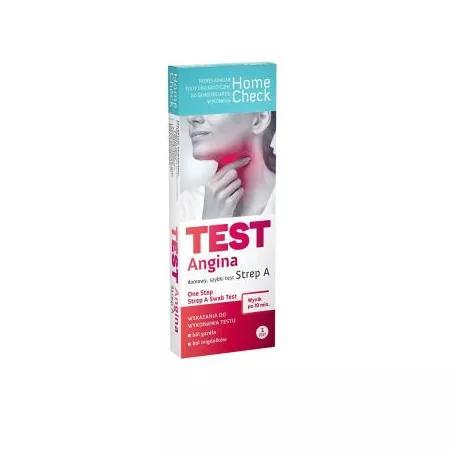 Test Angina Strep A Milapharm x 1 sztuka Testy diagnostyczne MILAPHARM SP. Z O.O.