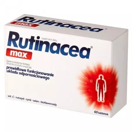 Rutinacea max tabletki x 60 tabletek Preparaty na odporność AFLOFARM FARMACJA POLSKA SP. Z O.O. Rutinacea max tabletki x 60 tabletek Preparaty na odporność AFLOFARM FARMACJA POLSKA SP. Z O.O.