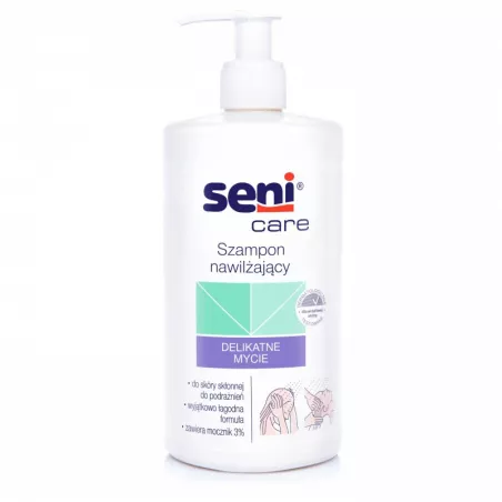 Seni Care szampon nawilżający x 500 ml do włosów TORUŃSKIE ZAKŁ. MATERIAŁÓW OPATRUNKOWYCH S.A. Seni Care szampon nawilżający x 500 ml do włosów TORUŃSKIE ZAKŁ. MATERIAŁÓW OPATRUNKOWYCH S.A.