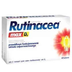 Rutinacea Max D3 tabletki x 60 tabletek Preparaty na odporność AFLOFARM FARMACJA POLSKA SP. Z O.O.