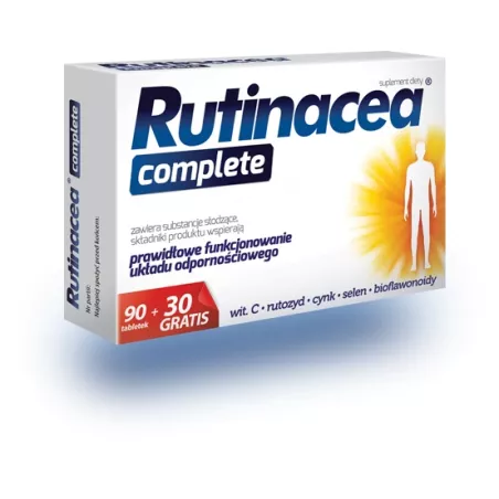 Rutinacea Complete tabletki (90+30) x 120 tabletek naturalne preparaty na odporność AFLOFARM FARMACJA POLSKA SP. Z O.O.