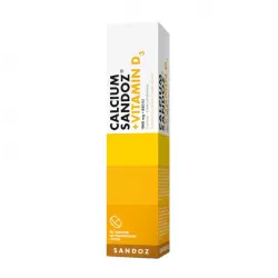 Calcium Sandoz + Vitamin D3 x 30 tabletek do rozgryzania i żucia (data ważności 2026-04) wapń SANDOZ GMBH