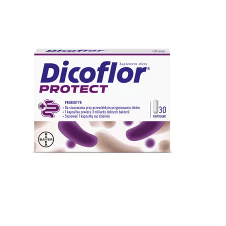 Dicoflor Protect x 30 kapsułek probiotyki na trawienie BAYER SP. Z O.O.