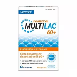 Multilac 60+ x 20 kapsułki probiotyki na trawienie USP ZDROWIE SP. Z O.O