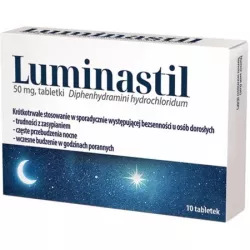 Luminastil tbl 50 mg x 10tbl Spokój i Sen AFLOFARM FARMACJA POLSKA SP. Z O.O.