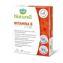 NATURELL Witamina B ACTIVE x 30 kapsułek witaminy z grupy B NATURELL POLSKA S.A.