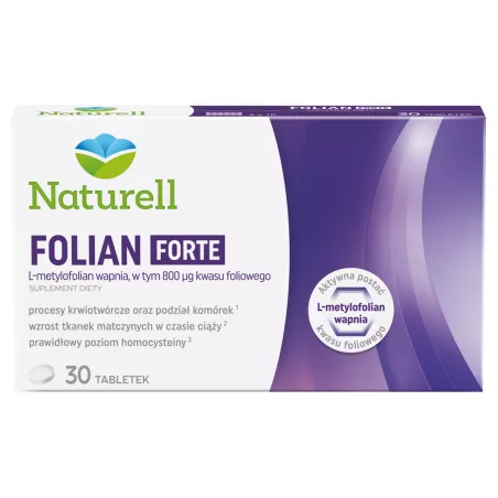 Naturell Folian Forte x 30 tabletki kwas foliowy Naturell Folian Forte x 30 tabletki kwas foliowy