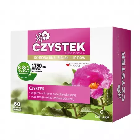 Czystek Colfarm x 60 kapsułek twardych Czystek ZAKŁ. FARM. COLFARM S.A.