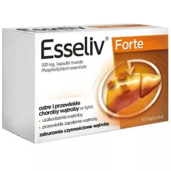 Esseliv Forte kapsułki twarde 300 mg x 50 kapsułek wątroba AFLOFARM FABRYKA LEKÓW SP.Z O.O.