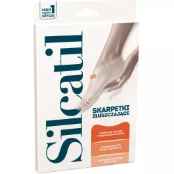 SILCATIL Skarpetki złuszczające x 1 para do stóp AFLOFARM FARMACJA POLSKA SP. Z O.O.