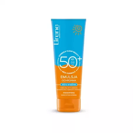 Lirene SUN emulsja ochronna do skóry wrażliwej SPF 50 x 120ml preparaty z filtrem UV LIRENE Lirene SUN emulsja ochronna do skóry wrażliwej SPF 50 x 120ml preparaty z filtrem UV LIRENE