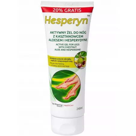 Hesperyn żel do nóg x 240 ml preparaty na obrzęki RED PHARMA LABORATORIES POLSKA S.A.