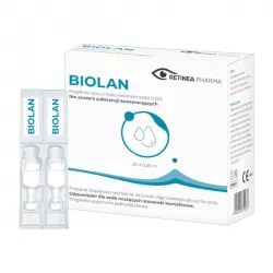 Biolan 0.15% krople oczne x 20 minimsy krople do oczu PHARM SUPPLY SP. Z O.O.