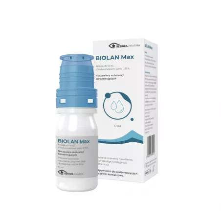Biolan max krople oczu 0.15% x 10 ml krople do oczu PHARM SUPPLY SP. Z O.O.