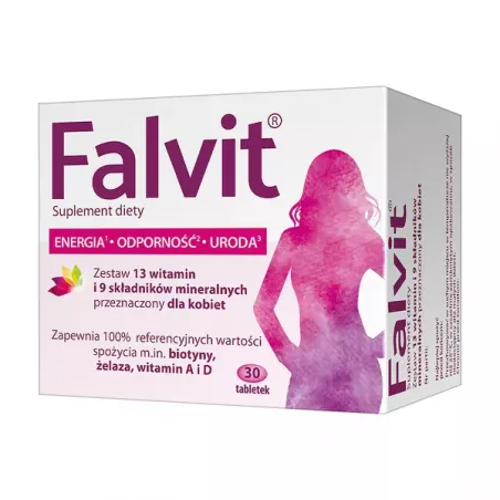 Falvit x 30 tabletek witaminy dla kobiet PRZEDSIĘBIORSTWO FARMACEUTYCZNE JELFA S.A.