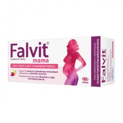 Falvit mama x 60 tabletek witaminy dla kobiet w ciąży PRZEDSIĘBIORSTWO FARMACEUTYCZNE JELFA S.A.