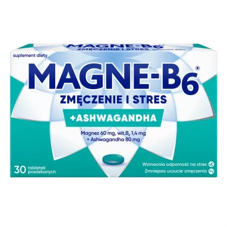 Magne B6 Zmęczenie i Stres 30 tabletek powlekanych ( data ważności 30.09.2025 ) Stres SANOFI AVENTIS SP. Z O.O.