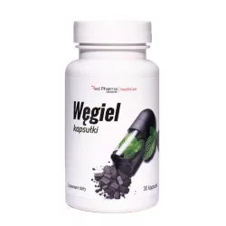 Węgiel x 30 kapsułek Red Pharma biegunka RED PHARMA LABORATORIES POLSKA S.A.