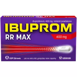 Ibuprom RR tabletki powlekane 400mg (MAX) x 12 tabletek tabletki przeciwbólowe US PHARMACIA SP. Z O.O.