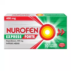 Nurofen Express Forte kapsułek 400mg x 10 kapsułek tabletki przeciwbólowe RECKITT BENCKISER POLAND S.A.