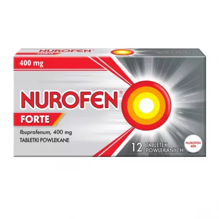 Nurofen Forte 400mg x 12 tabletek powlekanych tabletki przeciwbólowe RECKITT BENCKISER POLAND S.A.