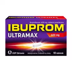 Ibuprom Ultramax 600 mg x 10 tabletek tabletki przeciwbólowe US PHARMACIA SP. Z O.O.