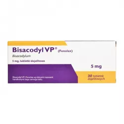 Bisacodyl VP tabletki dojelitowe 5mg x 30 tabletek IMP preparaty na zaparcia INPHARM SP. Z O.O.