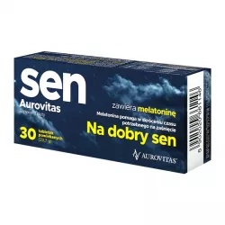 Sen Aurovitas x 30 tabletek Spokój i Sen AUROVITAS PHARMA POLSKA SP.Z O.O.