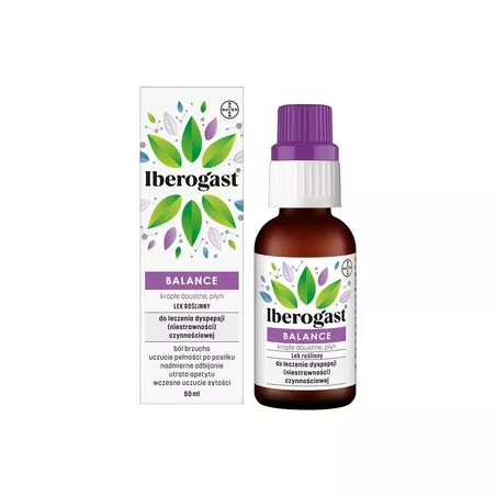 Iberogast BALANCE płyn x 50 ml Preparaty na trawienie BAYER SP. Z O.O. Iberogast BALANCE płyn x 50 ml Preparaty na trawienie BAYER SP. Z O.O.