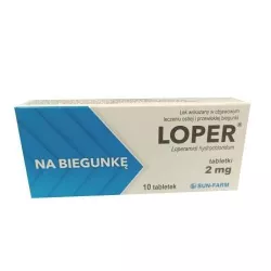 Loper tabletki 2 mg x 10 tabletek biegunka SUN-FARM SP. Z O.O.