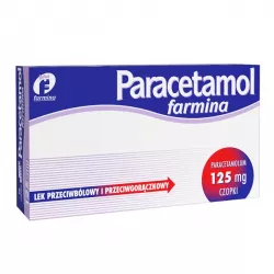 Paracetamol Farmina125 mg x 10 czopków przeciwbólowe i przeciwgorączkowe (dla dzieci) FARMINA SP. Z O.O.