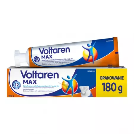 Voltaren max żel 23.2mg/g x 180 g maści żele i plastry GLAXOSMITHKLINE CONSUMER HEALTHCARE SP. Z O.O.