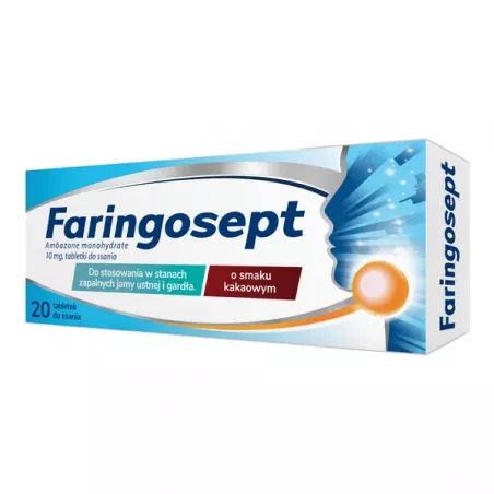 Faringosept tabletki do ssania 10mg x 20 tabletek gardło RANBAXY (POLAND) SP. Z O.O.