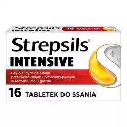 Strepsils Intensive x 16 tabletek do ssania gardło RECKITT BENCKISER POLAND S.A.