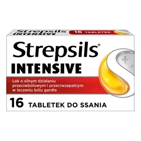 Strepsils Intensive x 16 tabletek do ssania gardło RECKITT BENCKISER POLAND S.A.