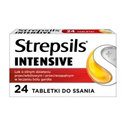 Strepsils Intensive x 24 tabletek do ssania gardło RECKITT BENCKISER POLAND S.A.