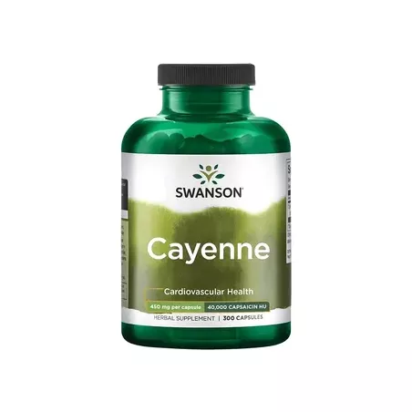 SWANSON Cayenne 450mg x 300 kapsułek stawy Swanson