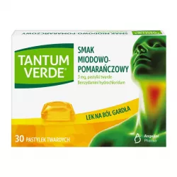Tantum Verde pastylki miód-pomarańcza 30 sztuk gardło AZIENDE CHIMICHE RIUNITE ANGELINI FRANCESCO A.C.R.A.F. S.P.A