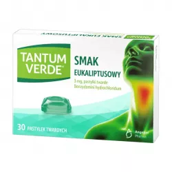 Tantum Verde Eukaliptus x 30 pastylek gardło ANGELINI PHARMA POLSKA SP. Z O.O.