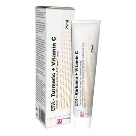 EFA Kurkuma + Vitamin C krem x 25ml do ciała RED PHARMA LABORATORIES POLSKA S.A. EFA Kurkuma + Vitamin C krem x 25ml do ciała RED PHARMA LABORATORIES POLSKA S.A.