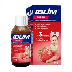 Ibum forte 200mg/5ml zawiesina doustna truskawkowa x 100 g Zdrowie PRZEDSIĘBIORSTWO PRODUKCJI FARMACEUTYCZNEJ HASCO-LEK S.A.