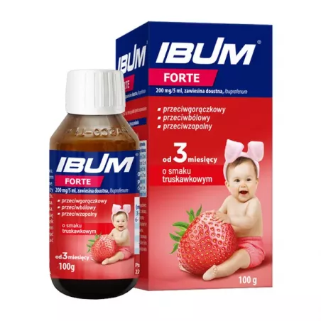 Ibum forte zaw 200mg/5ml trusk x 100 g Zdrowie PRZEDSIĘBIORSTWO PRODUKCJI FARMACEUTYCZNEJ HASCO-LEK S.A.