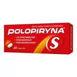 Polopiryna S tabletki 300mg x 20 tabletek ból mięśni pleców i kręgosłupa ZAKŁADY FARMACEUTYCZNE POLPHARMA S.A.