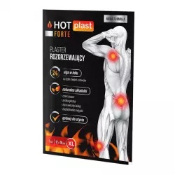Hot Plast Forte plaster rozgrzewający 12 x 18 cm 1 sztuka maści żele i plastry PASO-TRADING SP. Z O.O.