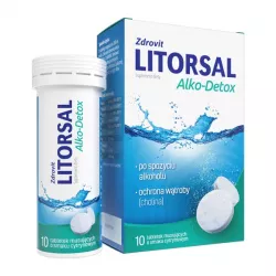 Zdrovit Litorsal Alko-Detox x 10 tabletek musujących preparaty na kaca NATUR PRODUKT PHARMA SP. Z O.O.